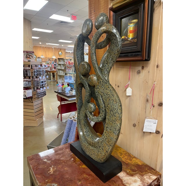 Original Shona Stone Sculpture by Charles Kaza –Family Carving For Sale - Image 4 of 7