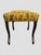 Wood Lee Industries Ottoman Lady Goldenrod Fabric Nailheads For Sale - Image 7 of 11