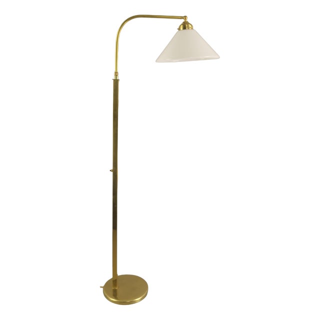Viennese Art Deco Adjustable Floor Lamp, 1920s For Sale