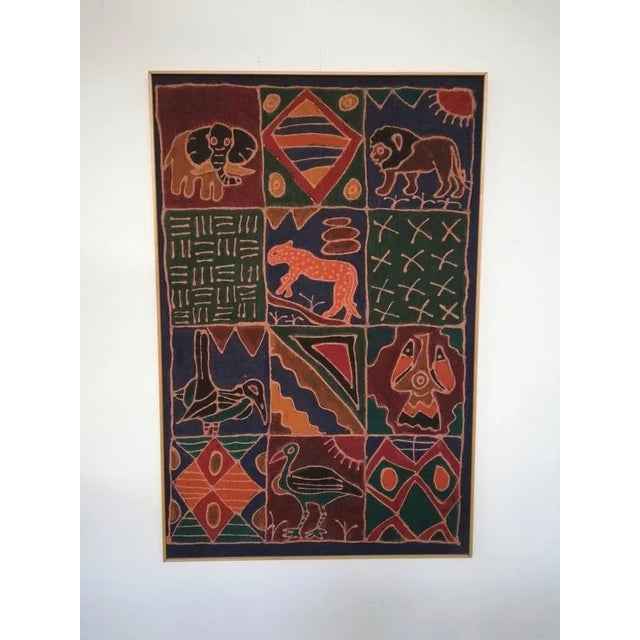 African Sadza Batik Tapestry, 1940 For Sale - Image 9 of 9