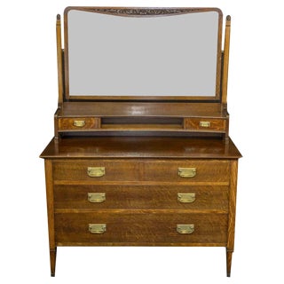 Oak Dressing Table, 1890s For Sale