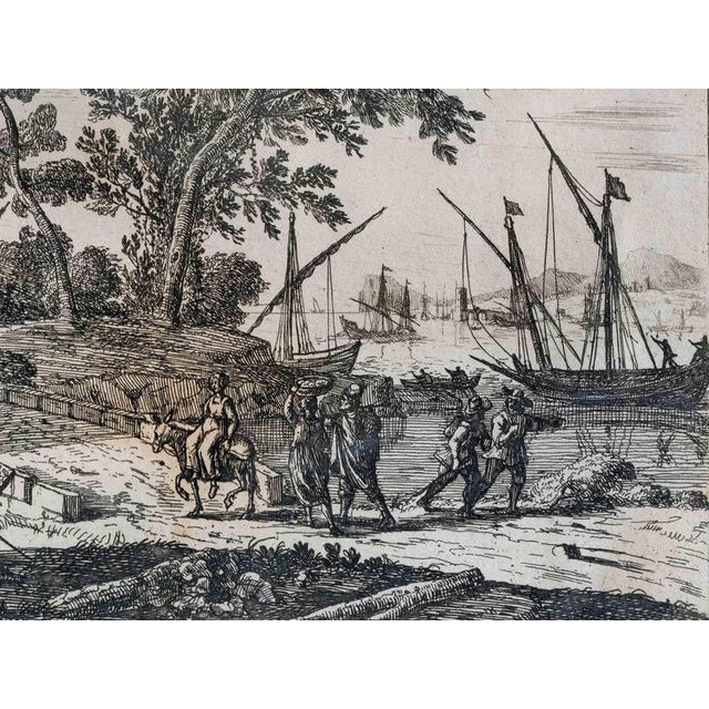 Unknown, Landscape in Masters, 17th Century, Etching, Framed For Sale - Image 3 of 5