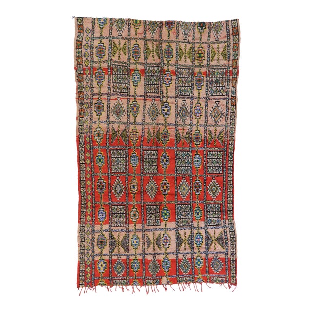 Vintage Boujad Moroccan Rug - 06'00 X 09'09 For Sale