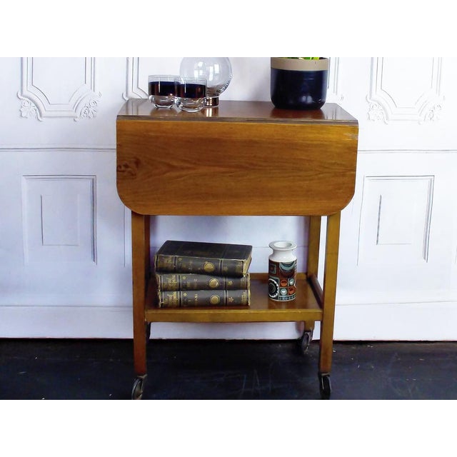 Mid-Century Modern Drop Leaf Trolley, 1950s For Sale - Image 6 of 12