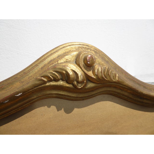 Vintage Trumeau Wall Mantle Mirror Made in Italy Picture of Boats in Harbor For Sale - Image 11 of 13