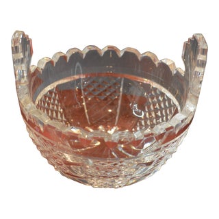 Vintage Crystal Waterford Butter Bowl For Sale