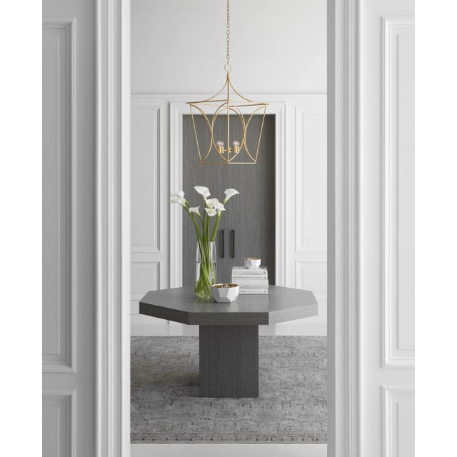 Transitional Kate Spade New York for Visual Comfort Signature Cavanagh Medium Lantern in Gild For Sale - Image 3 of 4