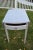 Gray Mahogany Pembroke Drop Leaf Accent Table Painted Storage Drawer Gray 70s For Sale - Image 8 of 12