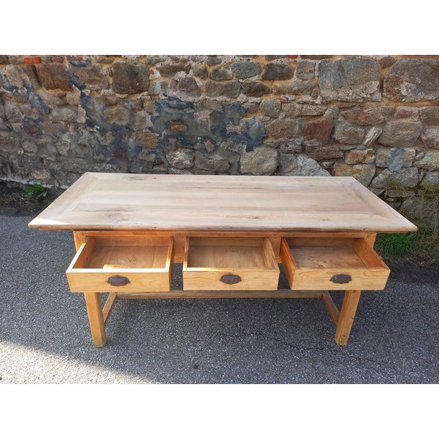 Farm Table with Drawers, 1930s For Sale - Image 16 of 18