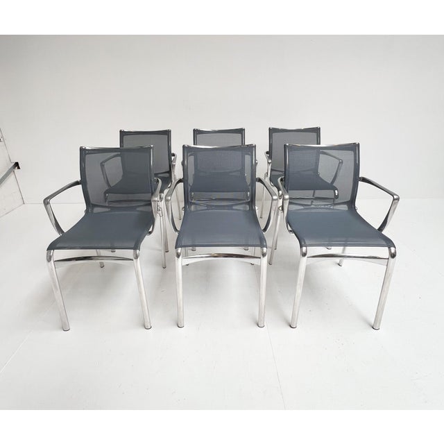 Large Vintage Frame 44 Chairs by Alberto Meda for Alias, 2013, Set of 6 For Sale - Image 18 of 18