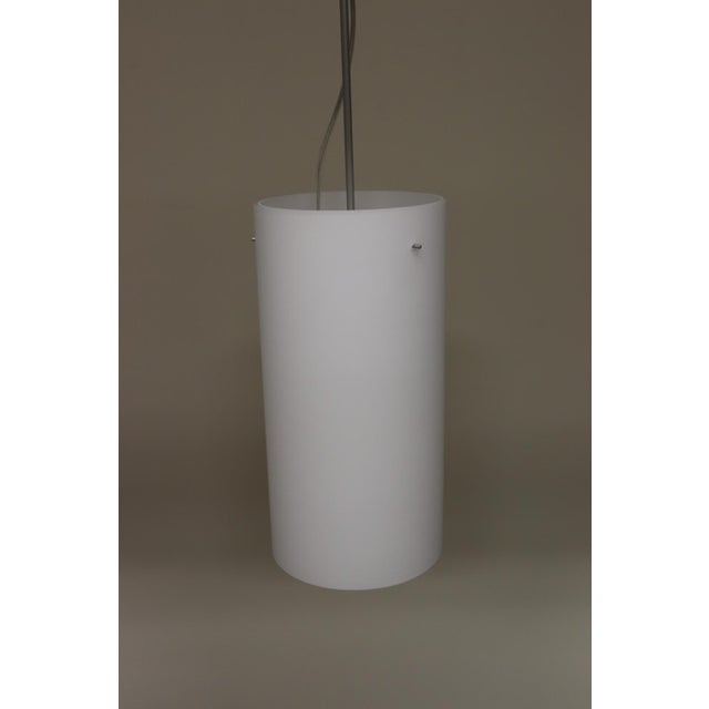 Mid-Century Modern Aureliano Toso Mid-Century Modern Pendant Lamp White Murano Glass For Sale - Image 3 of 13