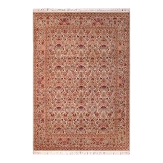 Elegant Pak-Persian Green/Beige Wool Rug - 8'1'' X 10'1'' For Sale