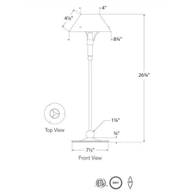 Traditional Thomas O'Brien for Visual Comfort Signature Turlington Medium Table Lamp in Polished Nickel with Polished Nickel Shade For Sale - Image 3 of 3