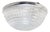 Vintage Aluminium and Clear Cut Glass Flush Mount from Holophane, France, 1950s For Sale