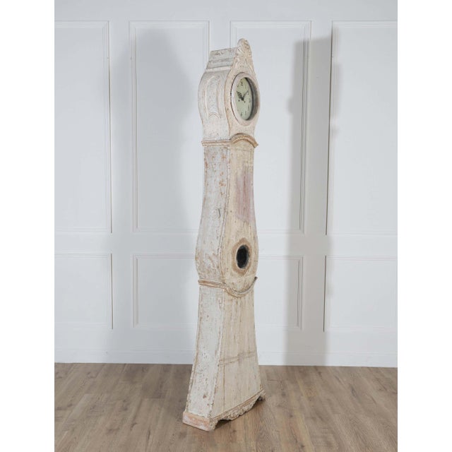 Rare 1820s Swedish Mora Clock with Original Paint and Mechanism For Sale - Image 15 of 16