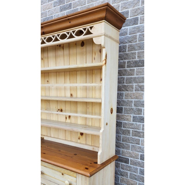 Ethan Allen Farmhouse WhiteWashed W/ Distressed Pine Dining Room China