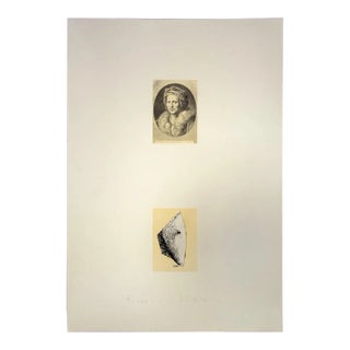 Franco Sarnari, Portrait, Vintage Offset Print, 1970s For Sale