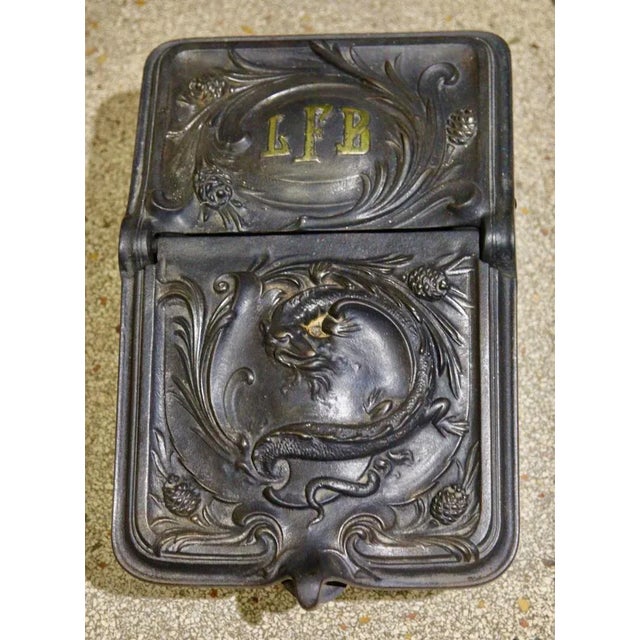 Cast Iron Foundry Foubrux or Coal Scuttle, Belgium, 1900s For Sale - Image 6 of 12