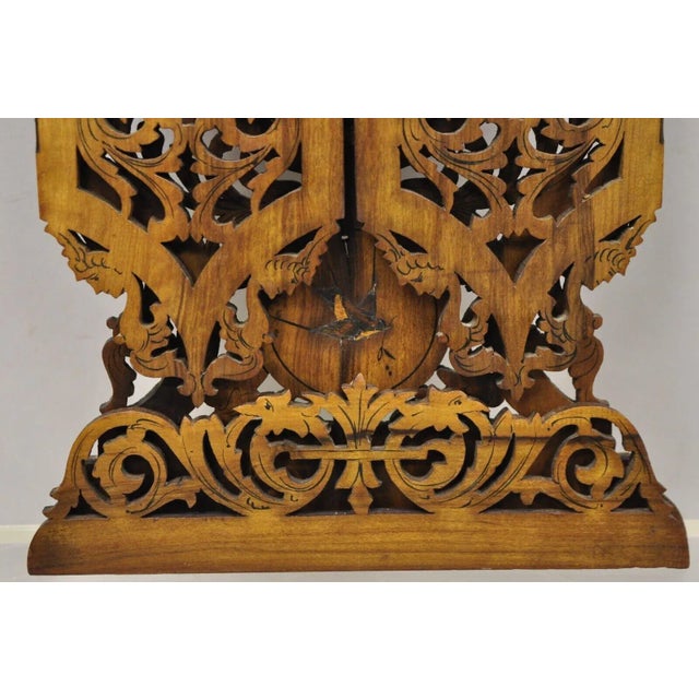 19th C Italian Sorrento Triptych Folding Inlaid Travel Mirror Easel Stand For Sale - Image 11 of 13