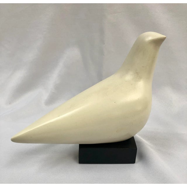 White Mid-Century Cleo Hartwig Signed Dove Sculpture For Sale - Image 8 of 12