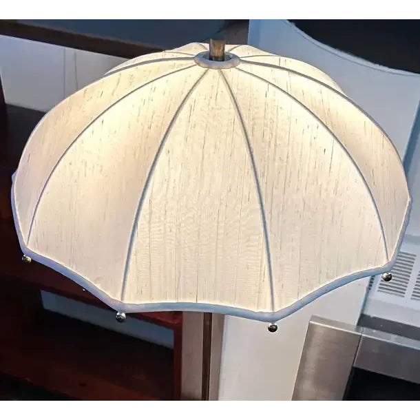 Mid-Century Modern Gilbert Rohde for Mutual Sunset Lamp Company Brass Umbrella Floor Lamp, 1930s For Sale - Image 3 of 8