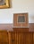 Mid-century Vienna straw picture frame in the manner of Gabriella Crespi Italy 1970s Vienna straw, brass, wood H 32 cm 32...