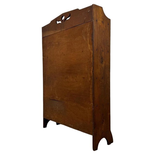20th Century Arts and Crafts English Oak Open Bookcase, 1890s For Sale - Image 6 of 10