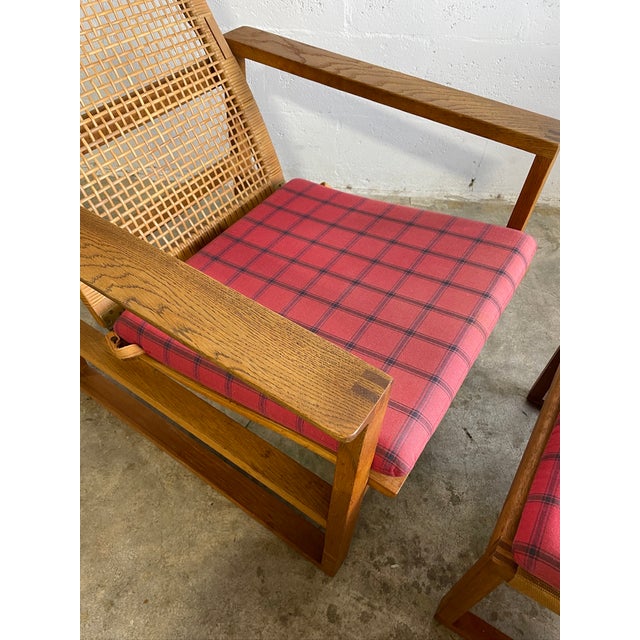 Borge Mogensen Bm-2254 Danish Modern Lounge Chair & Ottoman For Sale - Image 9 of 16
