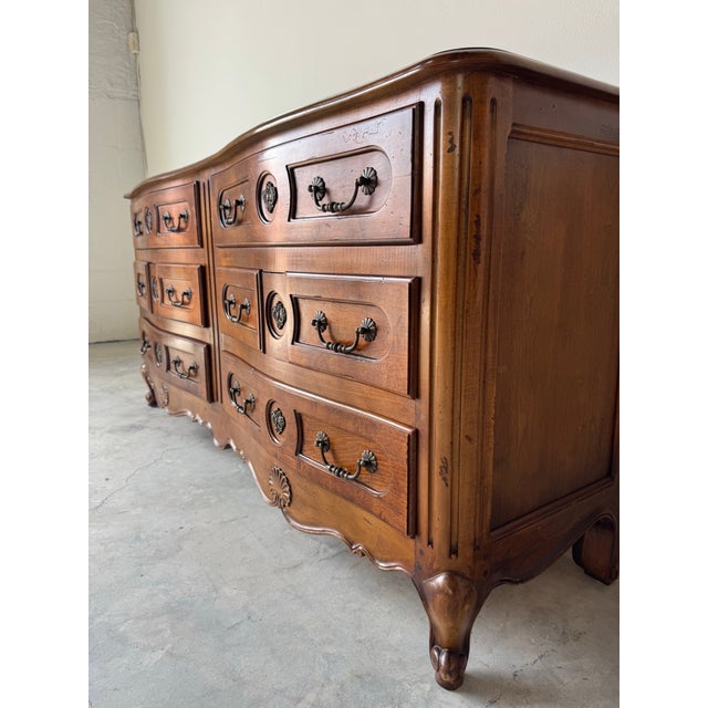 Vintage Pierre Deux for Henredon French Louis XV Style Dresser For Sale - Image 10 of 12