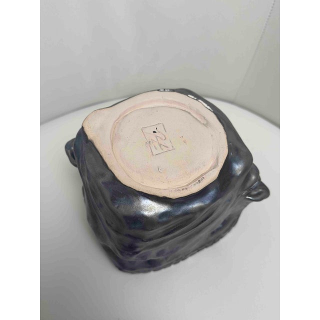 French Raku Visages Faces Vase by Virginie Hastoy For Sale In Washington DC - Image 6 of 6