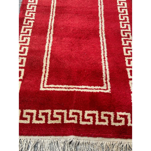 Textile Mid-Century French Art Deco Rug, 1940s For Sale - Image 7 of 16