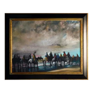 Earl Biss "Between the Sky Earth and Water" #7 Giclee on Canvas with Custom Frame