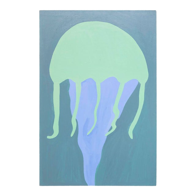 "Jellyfish (P0802)" Original Contemporary Painting by Saul Alegria For Sale