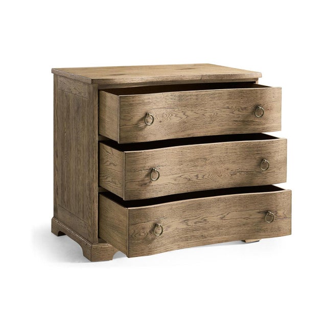 2020s Rustic Modern Three-Drawer Bedside Chest For Sale - Image 5 of 9