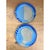 Blue Vintage Blue Abstract Pottery Plates - A Pair For Sale - Image 8 of 12