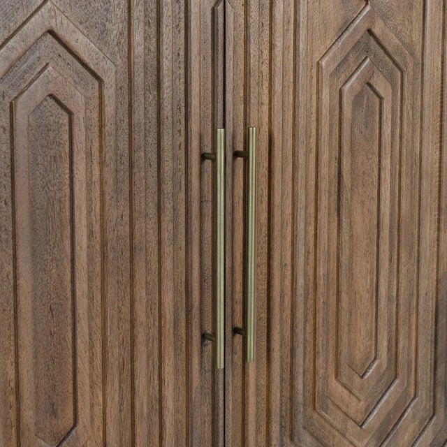 Wood Deco Front Bar Cabinet For Sale - Image 7 of 9