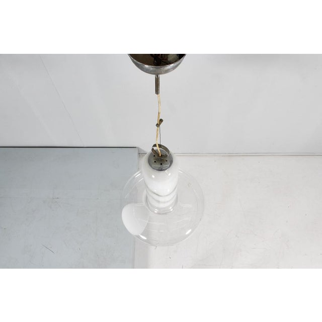 Mid-Century Murano Glass Bell Chandelier by C. Nason for Mazzega, Italy, 1960s For Sale - Image 10 of 14