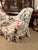 Late 20th Century Vintage French Provincial Floral Chintz Conversation Double Spoon Back Sofa / Settee For Sale - Image 5 of 7