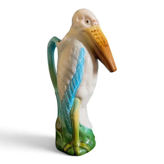 Majolica Absinthe Pitcher by Saint Clément, 1900s For Sale - Image 9 of 9