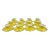 Royal Doulton Yellow and Gold Demitasse Espresso Cup and Saucers - Set of 12 For Sale
