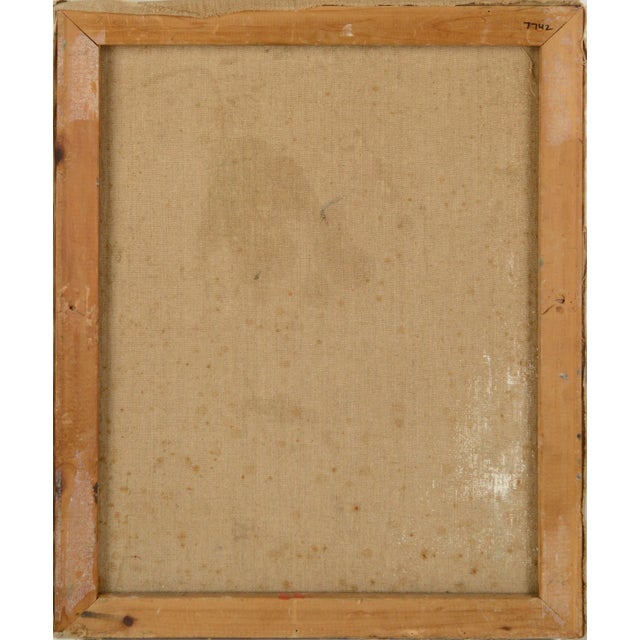 1950s Mid Century Forest Stream Landscape With Birch Trees and Boulders by Portia Barnes For Sale - Image 5 of 5