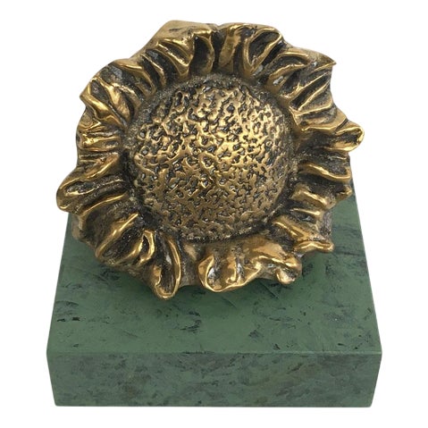 Patrizia Guerresi, Italian Flowe Sculpture, 1986, Bronze For Sale