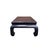 Wood Dark Brown Black Curve Legs Rectangular Kang Low Coffee Table Stand For Sale - Image 7 of 11