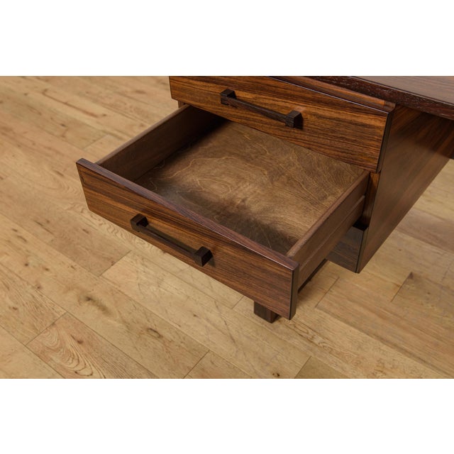 Mid-Century Rosewood Freestanding Desk by Torben Valeur and Henning Jensen for Dyrlund, Denmark, 1960s For Sale - Image 16 of 18