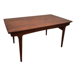 Mid-Century Modern Extendable Table in Teak, Denmark, 1980 For Sale