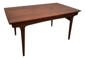 Mid-Century Modern Extendable Table in Teak, Denmark, 1980