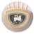 Mid-Century Greek/Roman Trojan Horse Motif Pink Ashtray For Sale
