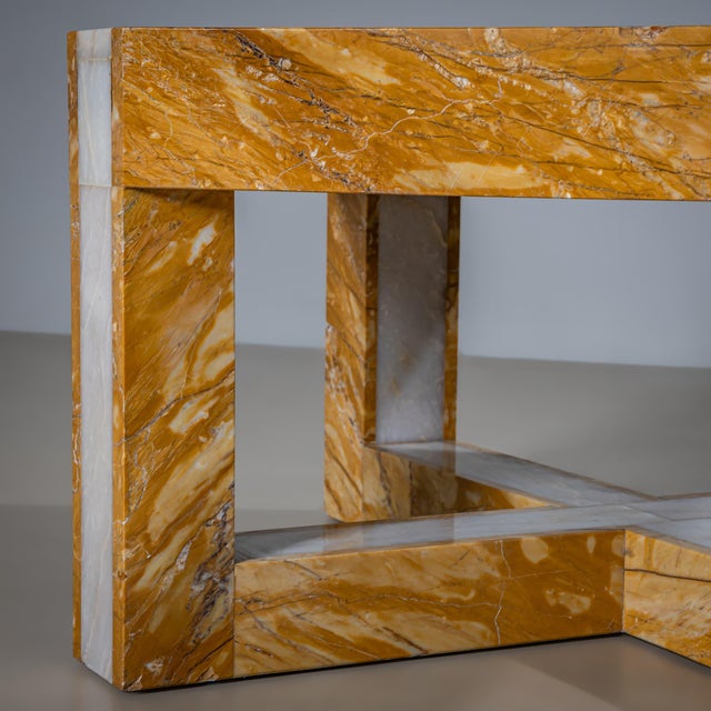 Stone Mid-20th Century Pair of Marble Coffee Tables, Italy For Sale - Image 7 of 18