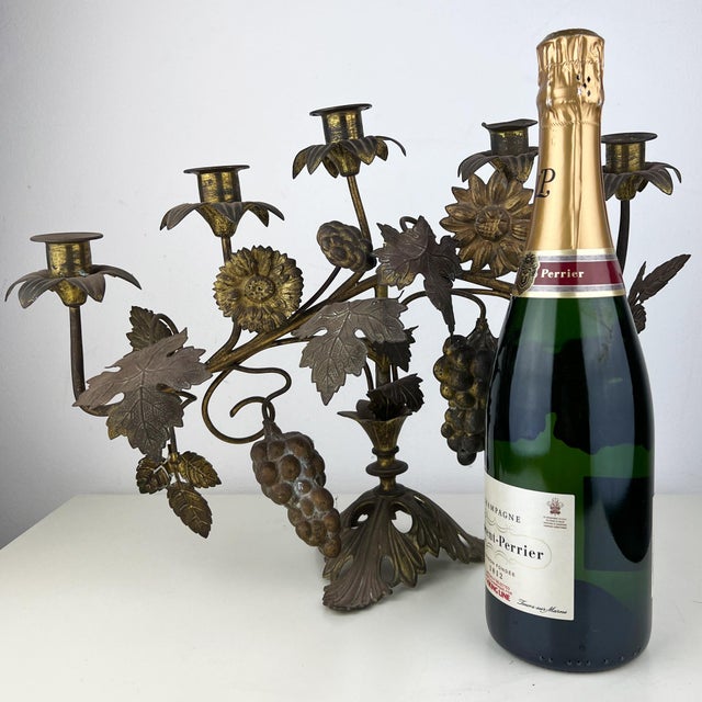 Antique French Candelabra in Ormolu For Sale - Image 10 of 11