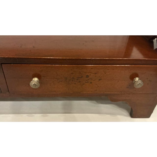 Vintagre Mahogany Bookcase or Display Cabinet W Two Drawers at Base For Sale In Phoenix - Image 6 of 7
